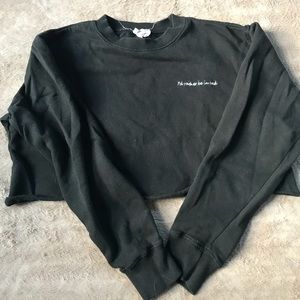 Brandy Melville cropped hoodie